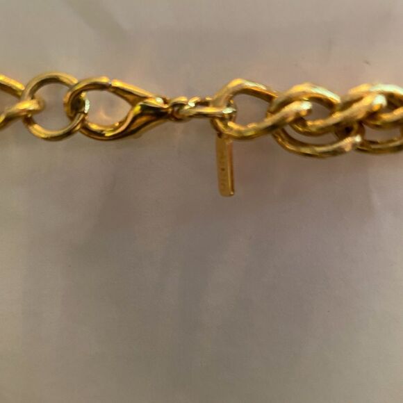 Gorgeous ALFRED SUNG gold statement necklace - Picture 5 of 7